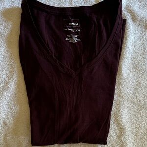 Sonoma Deep Burgundy V-Neck Tee XXL